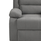 Beige / Grigio Scuro / Avena / Grigio Verde / Grigio, Velluto a coste e Cotone, Poltrona reclinabile manuale a spinta singola