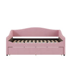 Divano-letto Teddy in pile rosa/grigio/beige con letto estraibile e luci LED – Matrimoniale, 2 posti letto