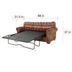 Divano letto a 2 posti Brown Lodge con stampa