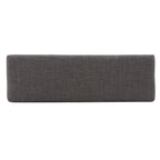 Panca senza schienale rivestita in lino, Marrone/Beige/Grigio, 2 posti