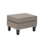 Pouf in tessuto Accent, multicolore, seduta singola