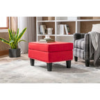 Pouf in tessuto Accent, multicolore, seduta singola