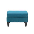 Pouf in tessuto Accent, multicolore, seduta singola