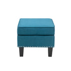 Pouf in tessuto Accent, multicolore, seduta singola