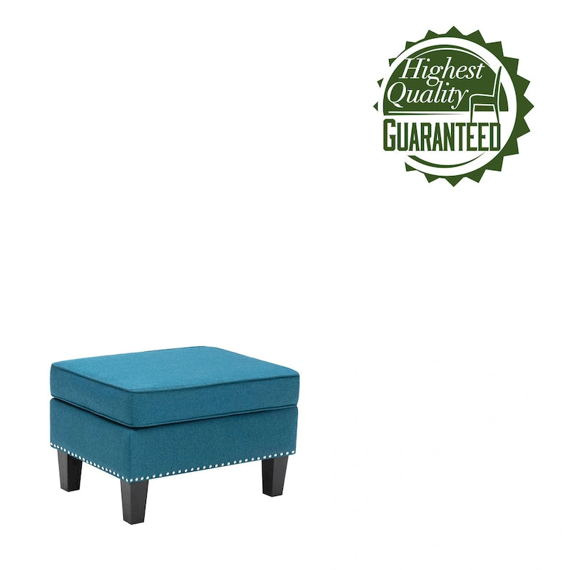 Pouf in tessuto Accent, multicolore, seduta singola