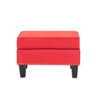Pouf in tessuto Accent, multicolore, seduta singola