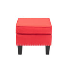 Pouf in tessuto Accent, multicolore, seduta singola