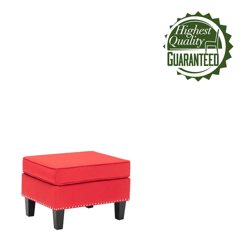 Pouf in tessuto Accent, multicolore, seduta singola