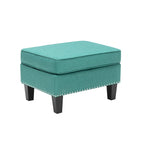 Pouf in tessuto Accent, multicolore, seduta singola