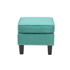 Pouf in tessuto Accent, multicolore, seduta singola