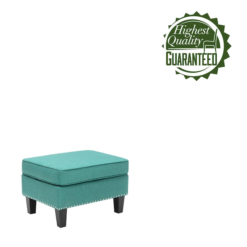 Pouf in tessuto Accent, multicolore, seduta singola
