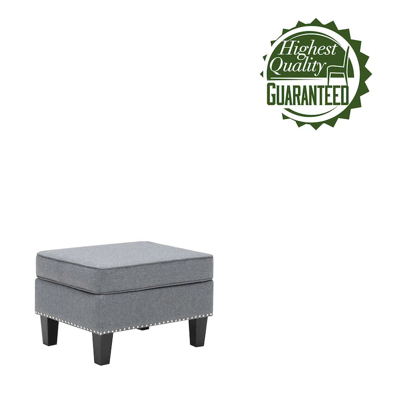Pouf in tessuto Accent, multicolore, seduta singola