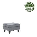 Pouf in tessuto Accent, multicolore, seduta singola