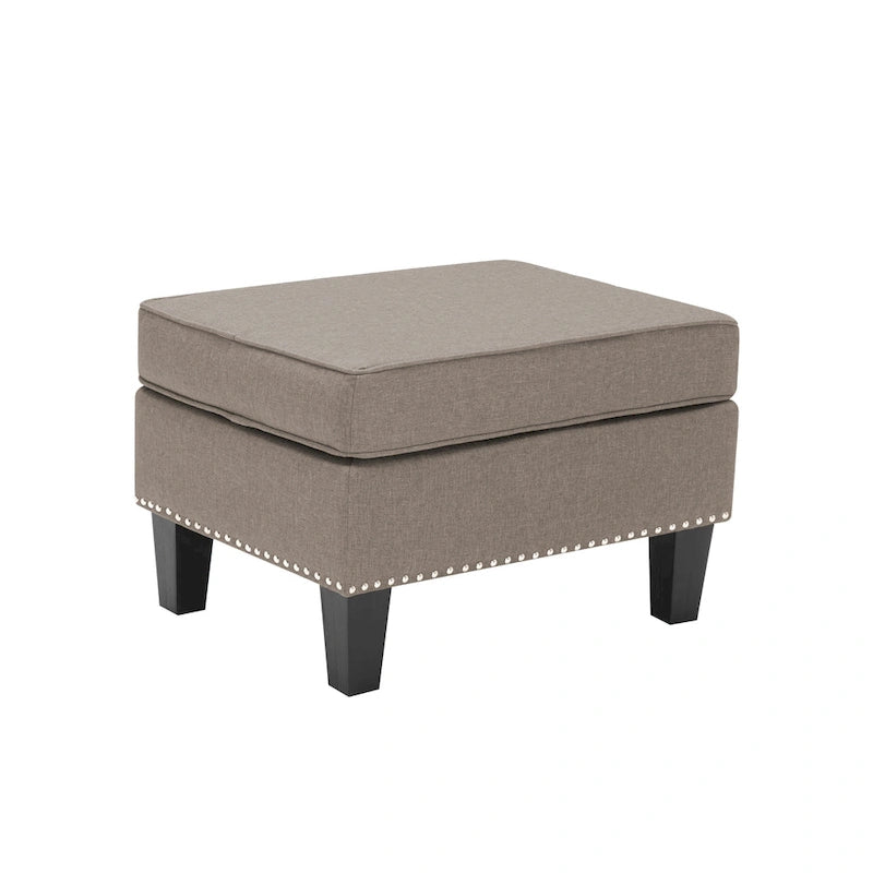 Pouf in tessuto Accent, multicolore, seduta singola