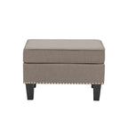 Pouf in tessuto Accent, multicolore, seduta singola