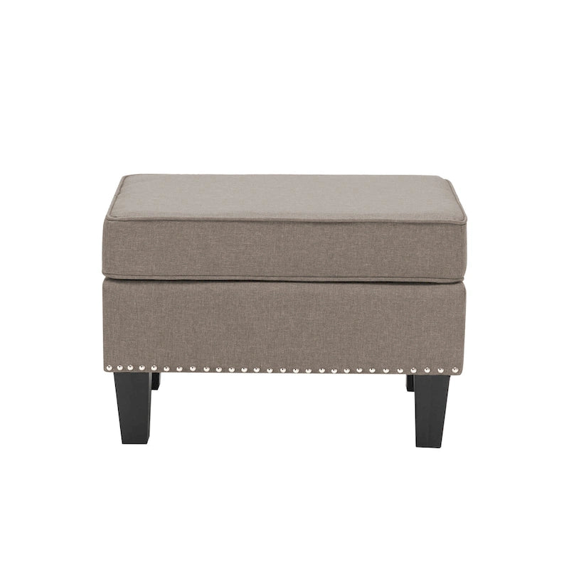 Pouf in tessuto Accent, multicolore, seduta singola
