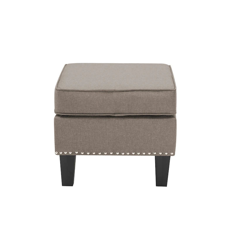 Pouf in tessuto Accent, multicolore, seduta singola
