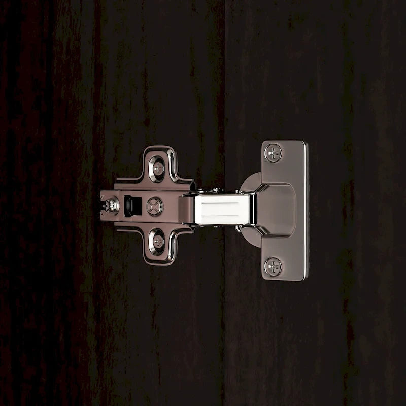 Armadio autoportante bianco/marrone scuro con specchio, 4 ante e 2 cassetti, per 1 persona