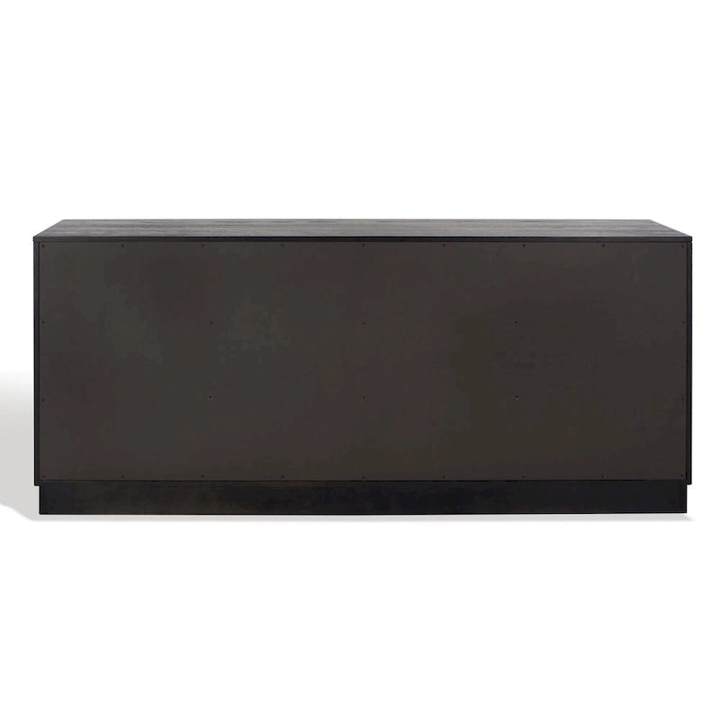 Comò 6 cassetti – Bianco Lavato / Rovere Medio / Nero