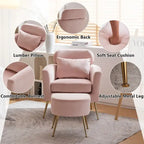 Poltrona singola | Bouclé / Velluto / Tessuto | Beige, Rosa, Ruggine, Grigio | 1 Posto
