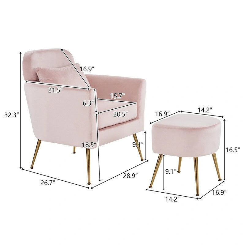 Poltrona singola | Bouclé / Velluto / Tessuto | Beige, Rosa, Ruggine, Grigio | 1 Posto