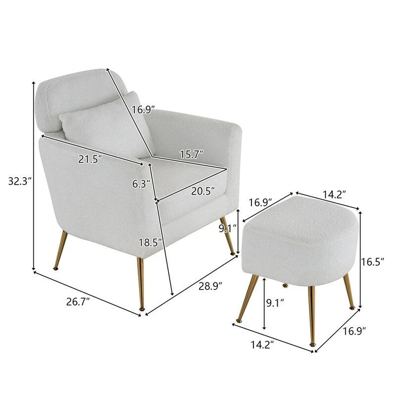 Poltrona singola | Bouclé / Velluto / Tessuto | Beige, Rosa, Ruggine, Grigio | 1 Posto