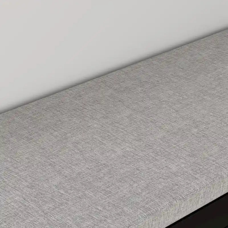 Casetta per cani nera in legno con cuscino superiore, 1 animale domestico, 120 cm