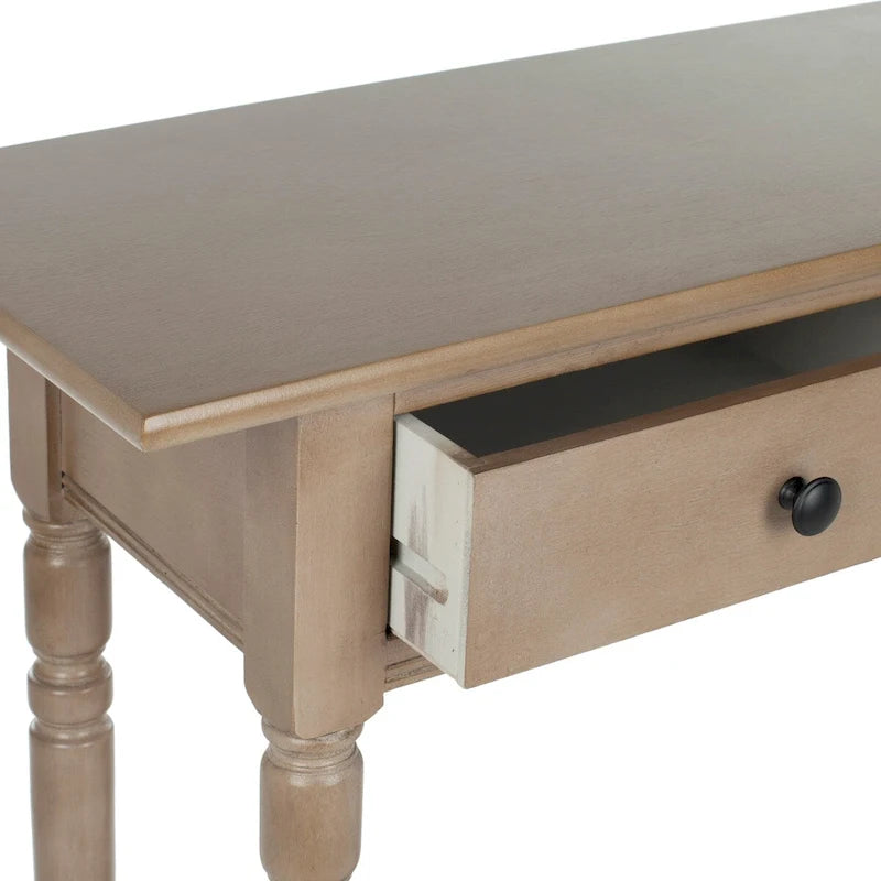 Consolle a 2 cassetti | Effetto invecchiato/Vintage | Gambe a fuso | Montaggio a 1 persona