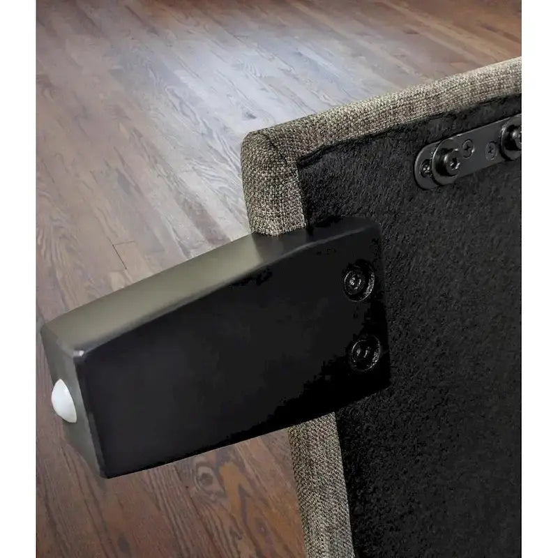 Struttura letto imbottita con piattaforma Grigio / Avorio / Pietra – Queen / King / California King