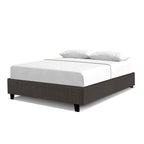 Struttura letto imbottita con piattaforma Grigio / Avorio / Pietra – Queen / King / California King