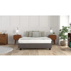 Struttura letto imbottita con piattaforma Grigio / Avorio / Pietra – Queen / King / California King
